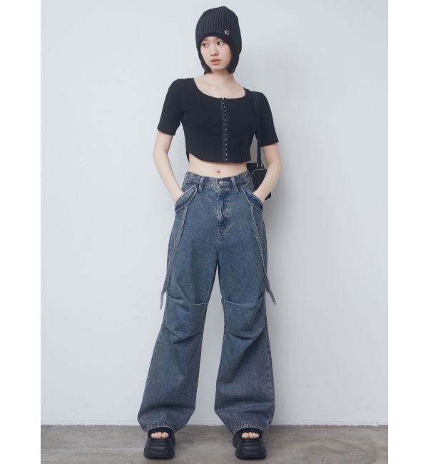 EMODA「ラウンドフックショートトップ」|Tシャツ・カットソー|