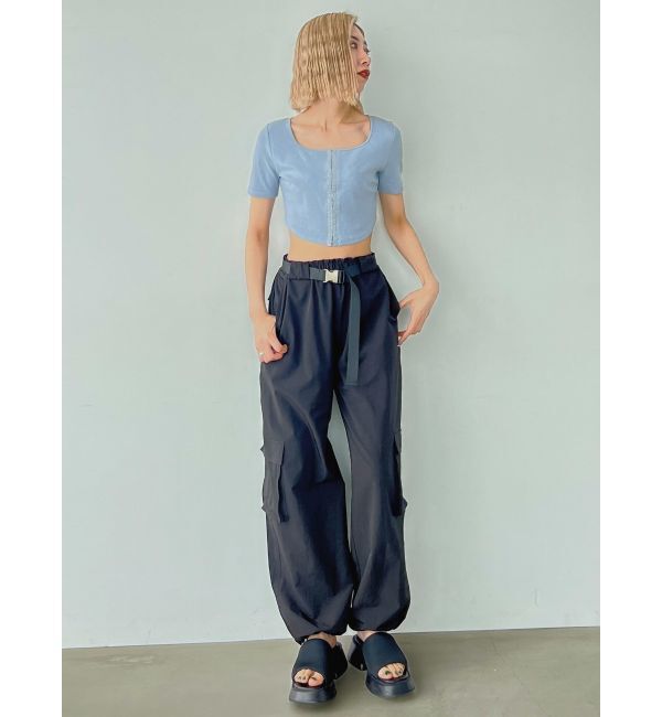 EMODA「ラウンドフックショートトップ」|Tシャツ・カットソー|