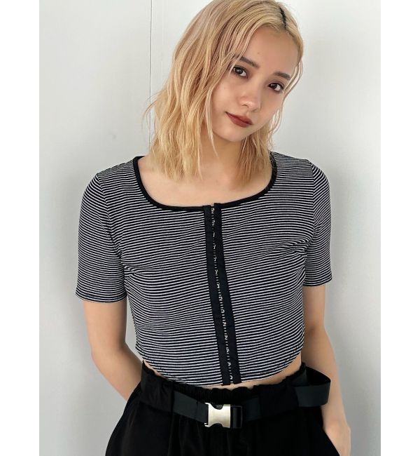 EMODA「ラウンドフックショートトップ」|Tシャツ・カットソー|