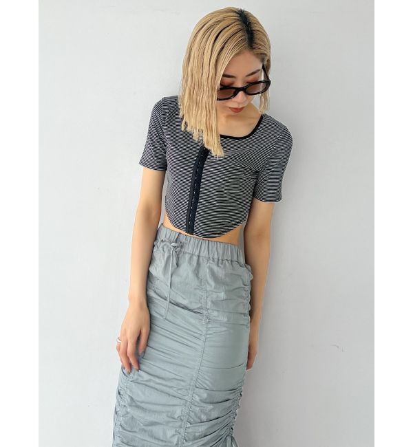 EMODA「ラウンドフックショートトップ」|Tシャツ・カットソー|