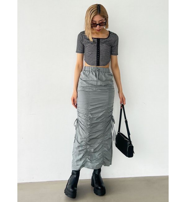 EMODA「ラウンドフックショートトップ」|Tシャツ・カットソー|