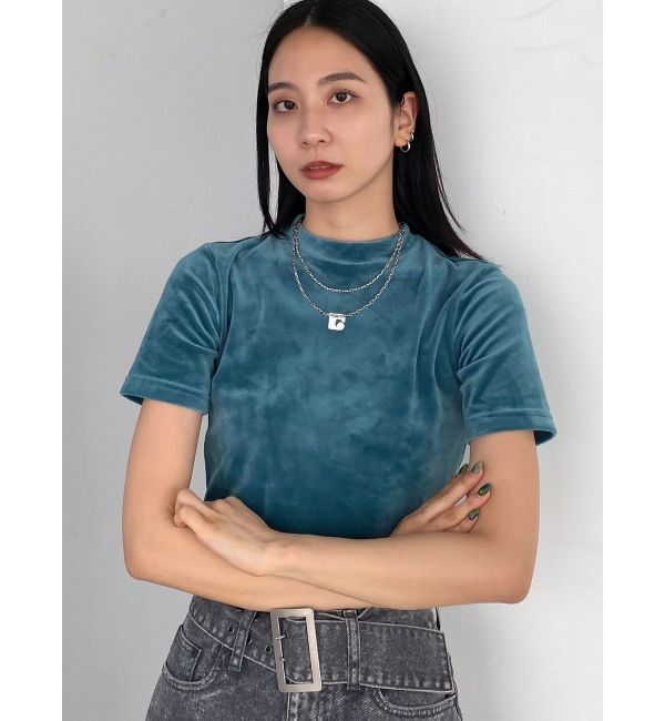 EMODA「ハイネックベロアトップス」|Tシャツ・カットソー|