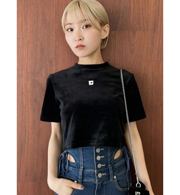 EMODA「ハイネックベロアトップス」|Tシャツ・カットソー|