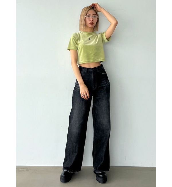 EMODA「ハイネックベロアトップス」|Tシャツ・カットソー|