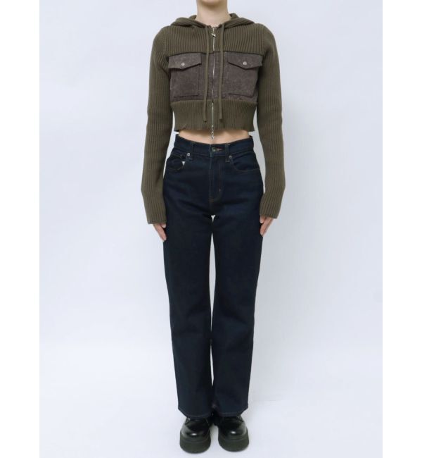 EMODA「ドッキングポケットニットパーカー」|ニット・セーター|