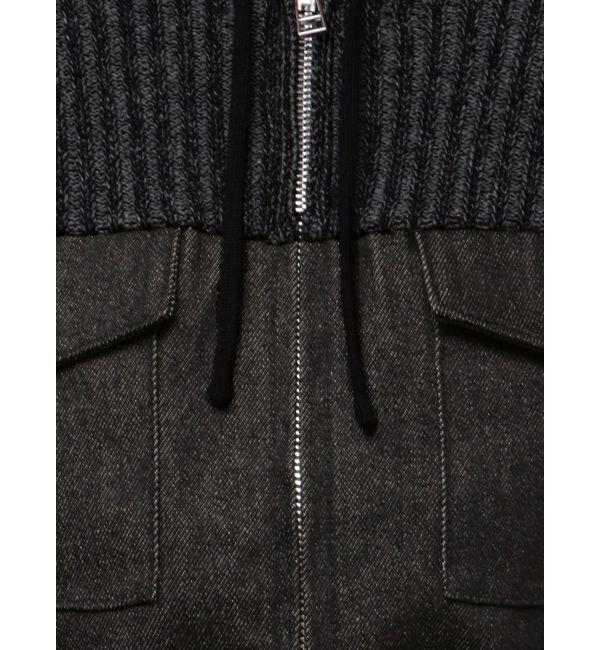 EMODA「ドッキングポケットニットパーカー」|ニット・セーター|