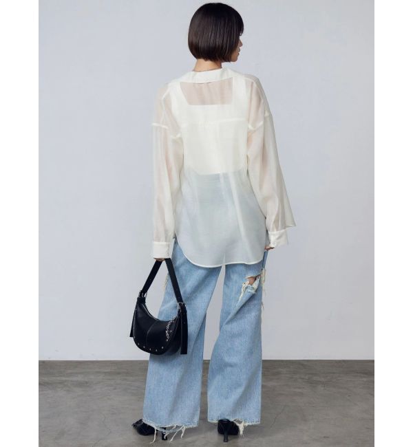 EMODA「ボールドリップドルーズジーンズ」|デニム|