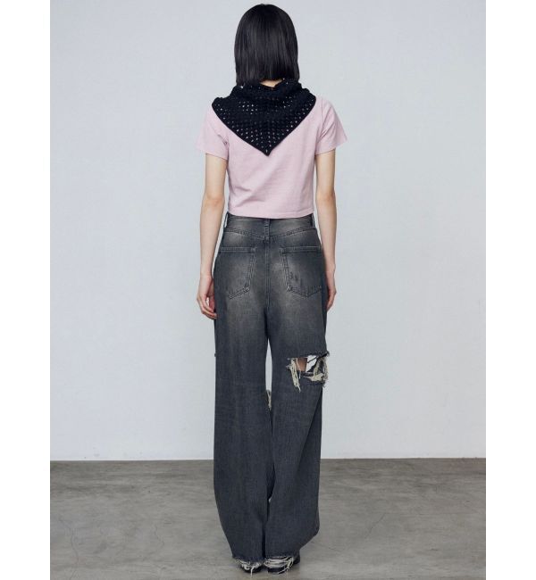 EMODA「ボールドリップドルーズジーンズ」|デニム|