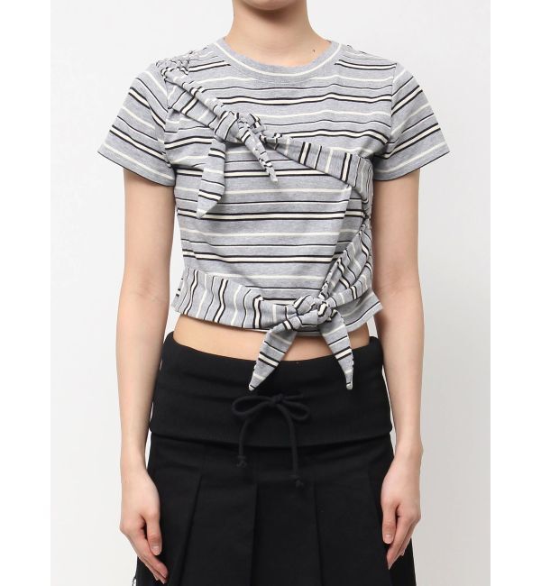 EMODA「ダブルリボンコンパクトTシャツ」|Tシャツ・カットソー|