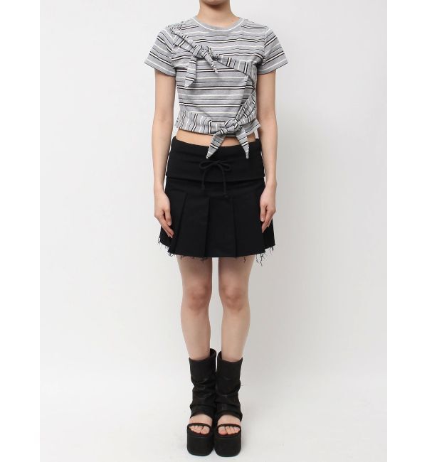 EMODA「ダブルリボンコンパクトTシャツ」|Tシャツ・カットソー|