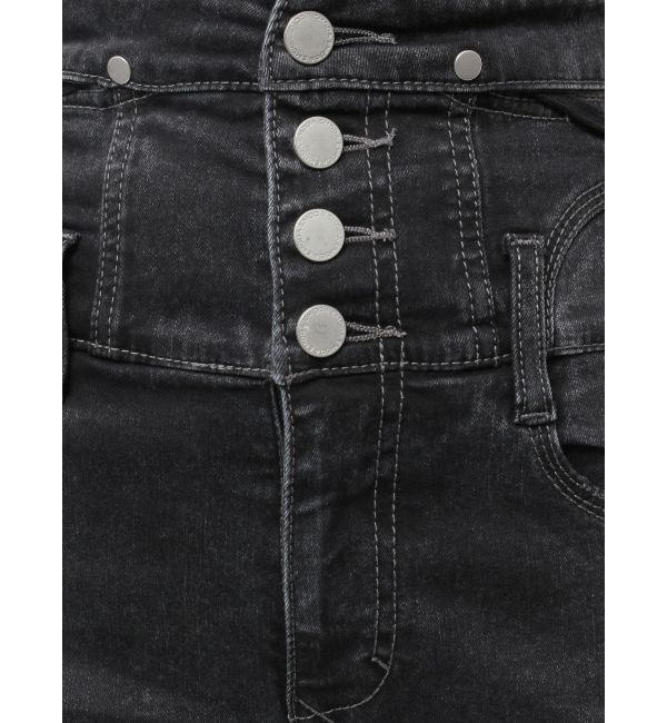 EMODA「サイドオープンハイウエストフレアパギンス」|デニム|