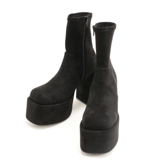 EMODA「バルキープランプショートフィットブーツ」|ショートブーツ|