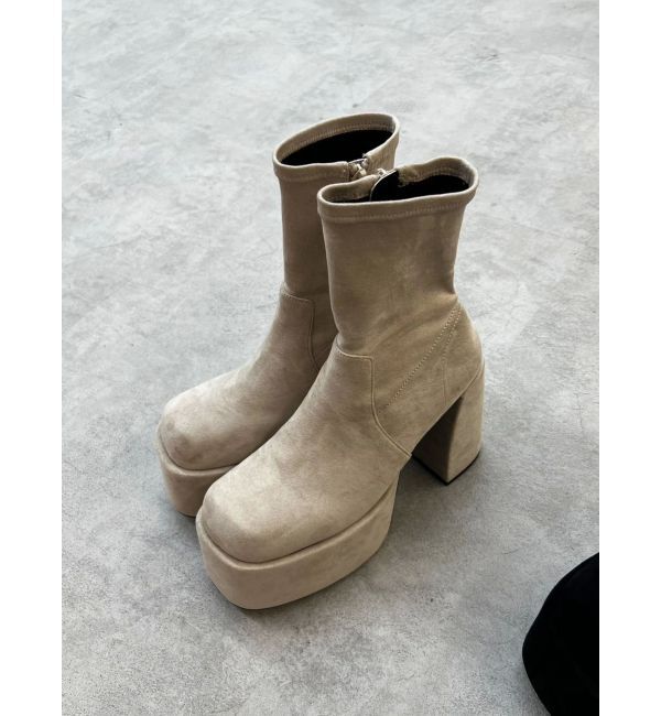 EMODA「バルキープランプショートフィットブーツ」|ショートブーツ|