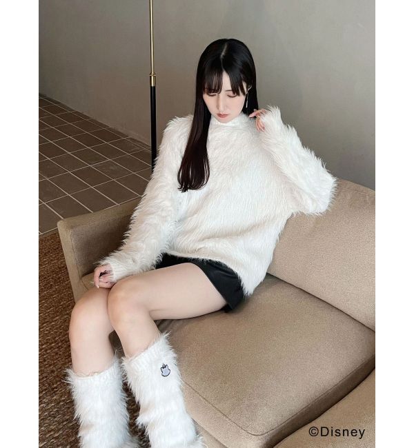 MERCURYDUO「【ディズニーコレクション】おしゃれキャット/ ロングシャギーレッグウォーマー」|レッグウォーマー|