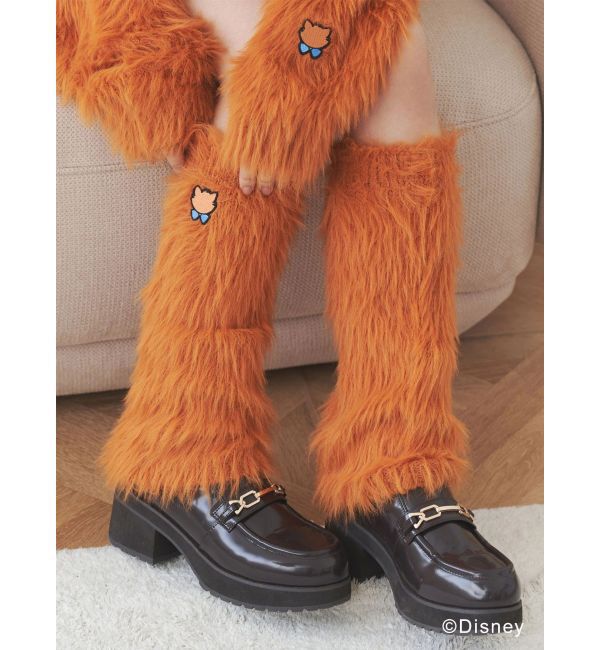 MERCURYDUO「【ディズニーコレクション】おしゃれキャット/ ロングシャギーレッグウォーマー」|レッグウォーマー|キャメル