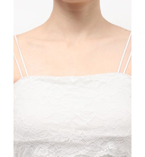 MERCURYDUO「【MERCURYDUO&times;AMPHI】カップ付きレースベアトップ」|Tシャツ・カットソー|