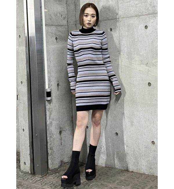 MURUA「ジャガードソックブーツ」|ショートブーツ|