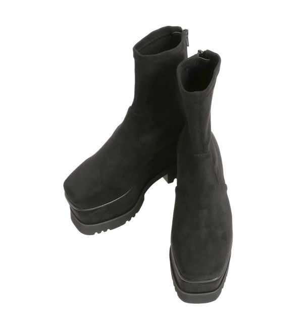 MURUA「プラットフォームスエードブーツ」|ショートブーツ|