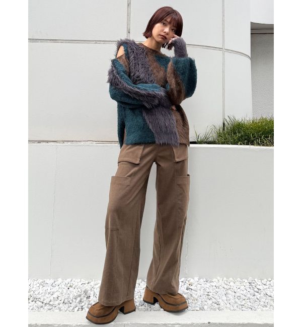 MURUA「【YUKKOコラボ】MIXヤーンチュニックニット」|ニット・セーター|