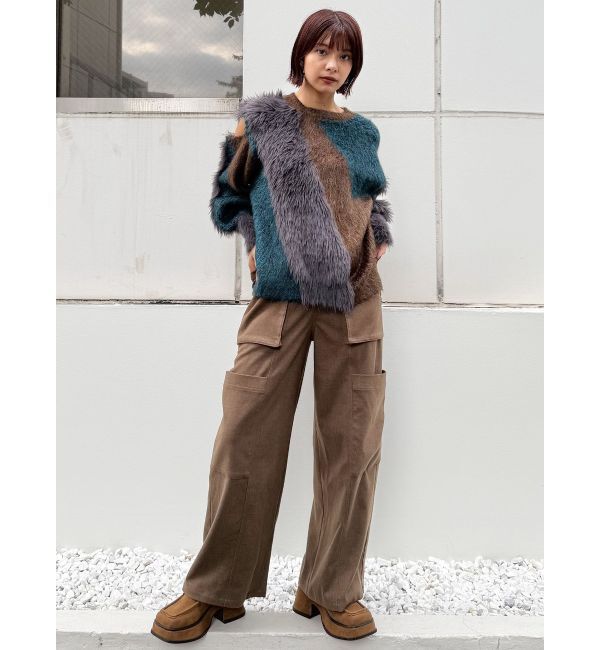 MURUA「【YUKKOコラボ】MIXヤーンチュニックニット」|ニット・セーター|