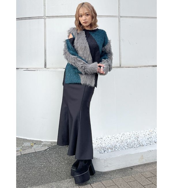 MURUA「【YUKKOコラボ】MIXヤーンチュニックニット」|ニット・セーター|