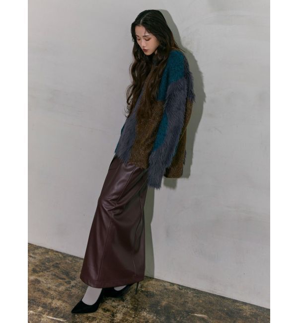 MURUA「【YUKKOコラボ】MIXヤーンチュニックニット」|ニット・セーター|