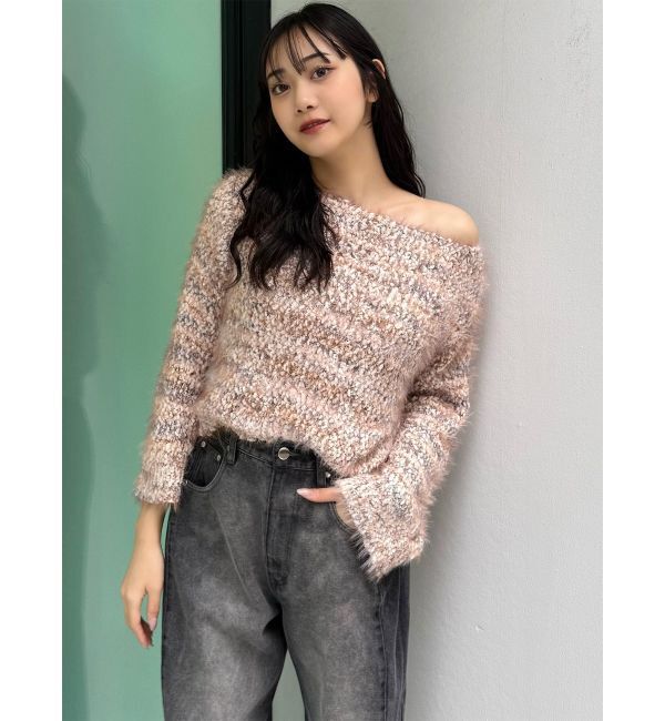 MURUA「MIXシャギールーズニット」|ニット・セーター|