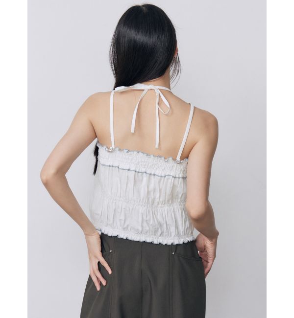 MURUA「バイカラーギャザーキャミソール」|キャミソール|