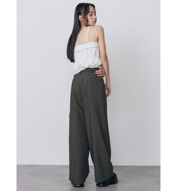 MURUA「バイカラーギャザーキャミソール」|キャミソール|