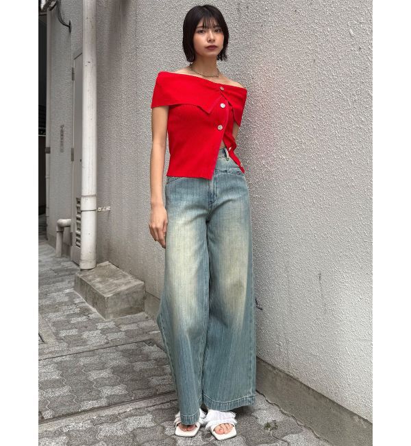 MURUA「レイヤードライクオフショルダーニット」|ニット・セーター|