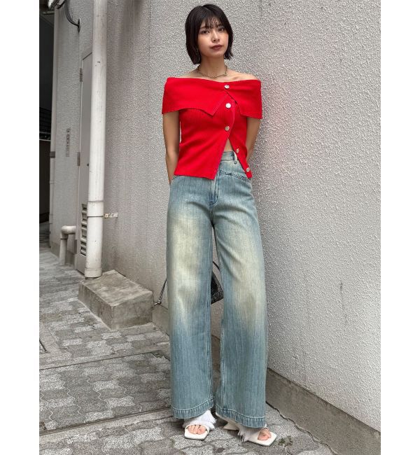 MURUA「レイヤードライクオフショルダーニット」|ニット・セーター|