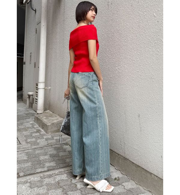 MURUA「レイヤードライクオフショルダーニット」|ニット・セーター|