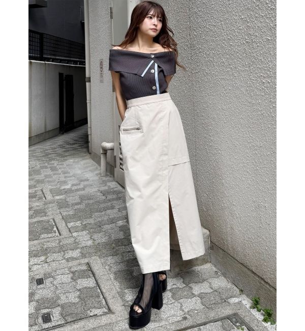 MURUA「レイヤードライクオフショルダーニット」|ニット・セーター|