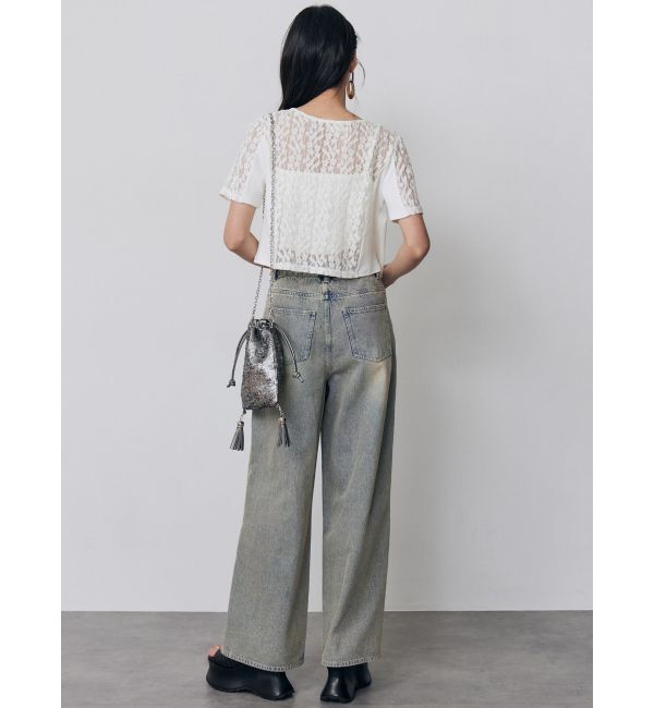 MURUA「レーシーアンサンブルトップス」|Tシャツ・カットソー|