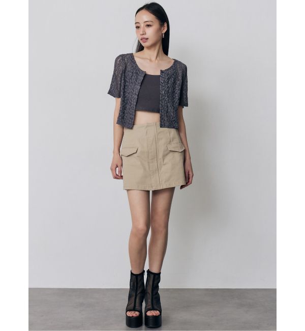 MURUA「レーシーアンサンブルトップス」|Tシャツ・カットソー|