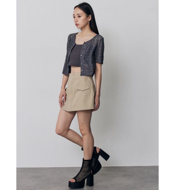 MURUA「レーシーアンサンブルトップス」|Tシャツ・カットソー|