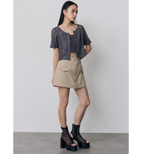 MURUA「レーシーアンサンブルトップス」|Tシャツ・カットソー|