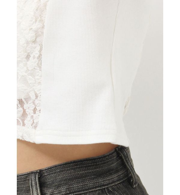 MURUA「レーシーアンサンブルトップス」|Tシャツ・カットソー|