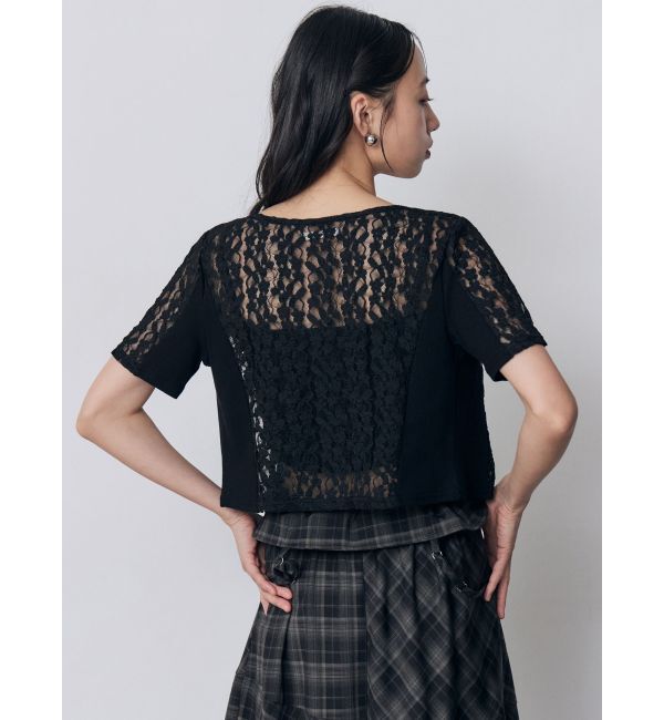 MURUA「レーシーアンサンブルトップス」|Tシャツ・カットソー|