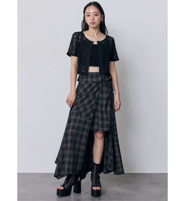 MURUA「レーシーアンサンブルトップス」|Tシャツ・カットソー|