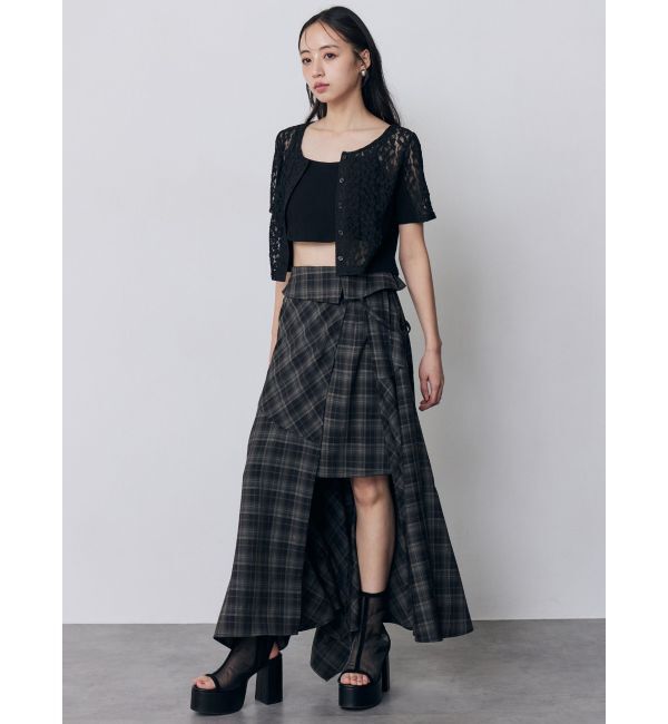 MURUA「レーシーアンサンブルトップス」|Tシャツ・カットソー|