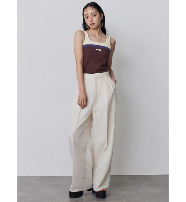 MURUA「ベアドッキングテレコタンク」|タンクトップ|