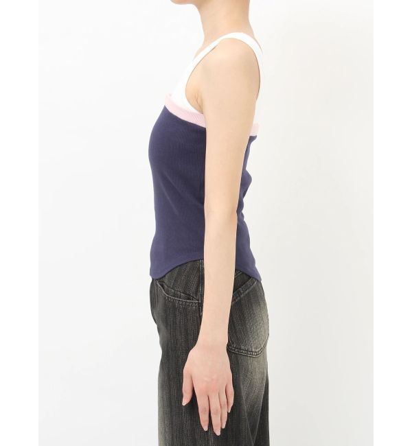 MURUA「ベアドッキングテレコタンク」|タンクトップ|