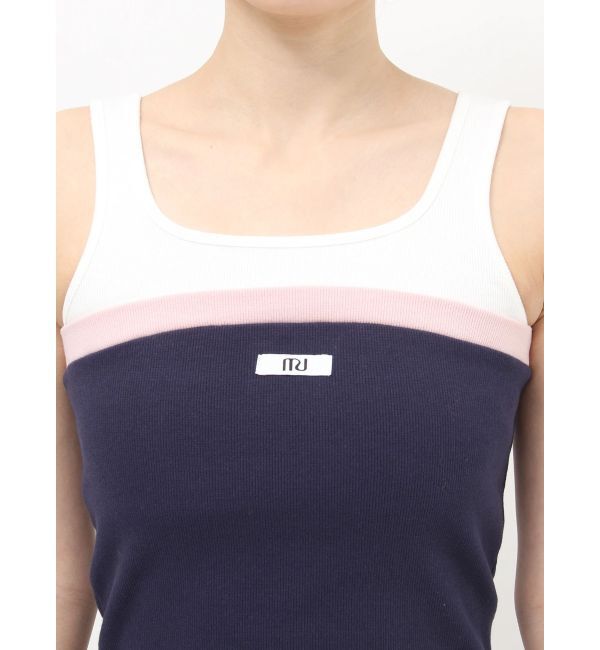 MURUA「ベアドッキングテレコタンク」|タンクトップ|