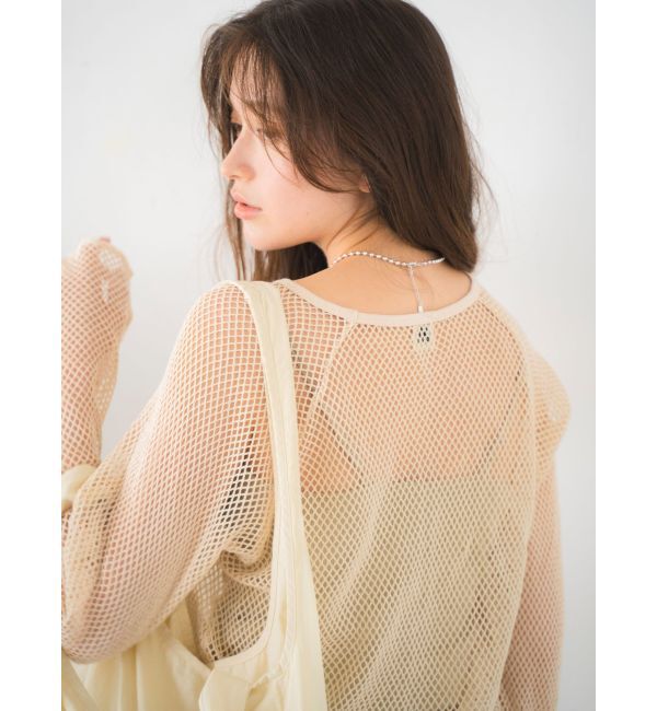Ungrid「メッシュロングスリーブTee」|Tシャツ・カットソー|