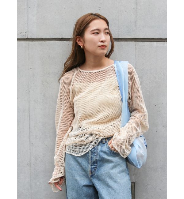 Ungrid「メッシュロングスリーブTee」|Tシャツ・カットソー|