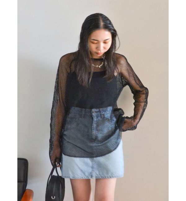 Ungrid「メッシュロングスリーブTee」|Tシャツ・カットソー|