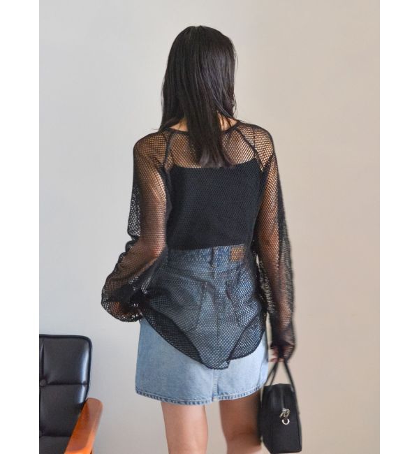 Ungrid「メッシュロングスリーブTee」|Tシャツ・カットソー|