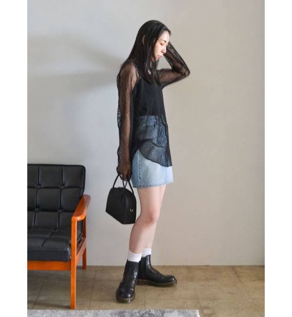 Ungrid「メッシュロングスリーブTee」|Tシャツ・カットソー|