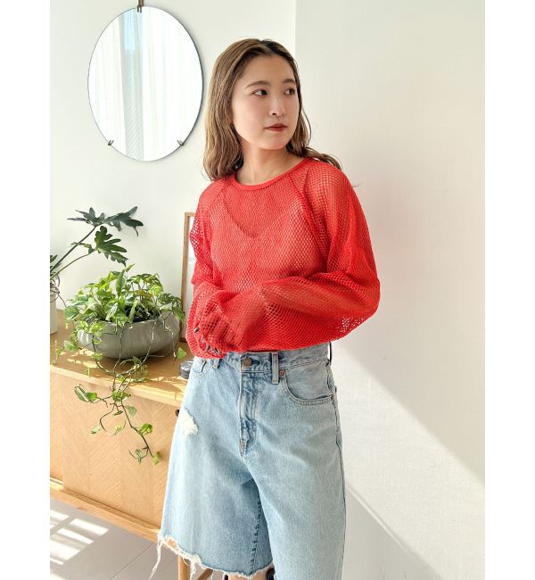 Ungrid「メッシュロングスリーブTee」|Tシャツ・カットソー|